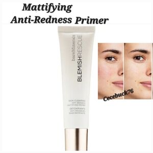 🌺BareMinerals Blemish Rescue Anti Redness Skin-Clearing Mattifying Primer